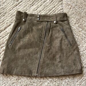 NWOT Blank NYC Suede Leather Mini Skirt
